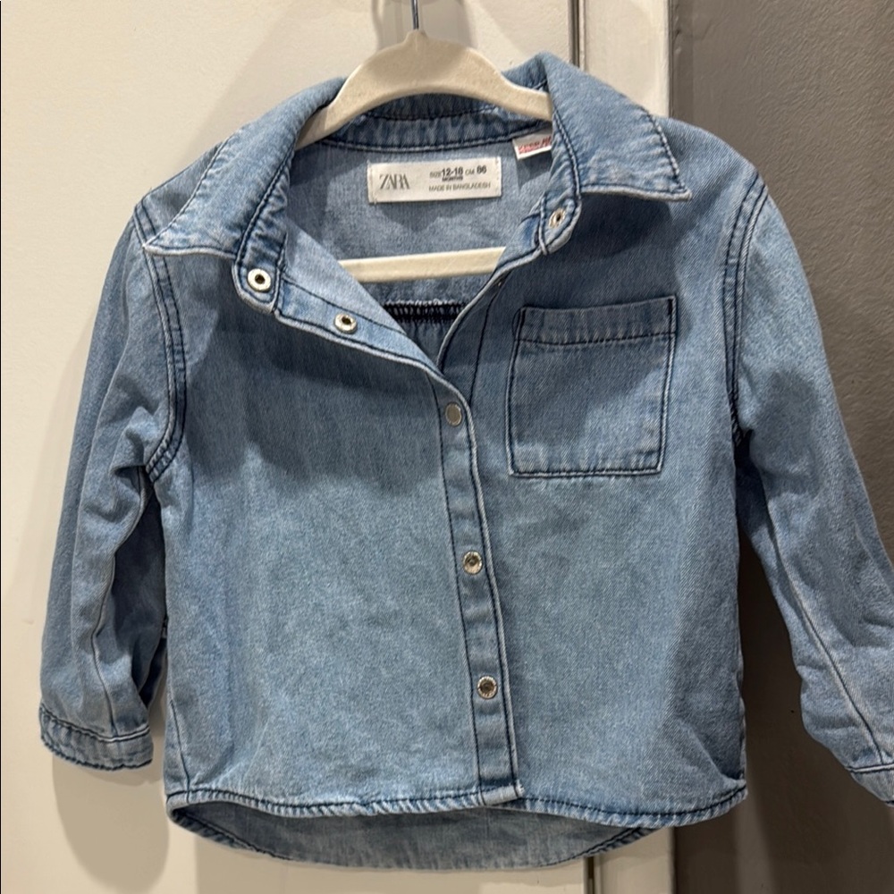 Zara Kids Blue Denim Jacket